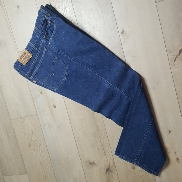 Mens Vintage LEVI'S 540 with leather patch 38/29 NWOT